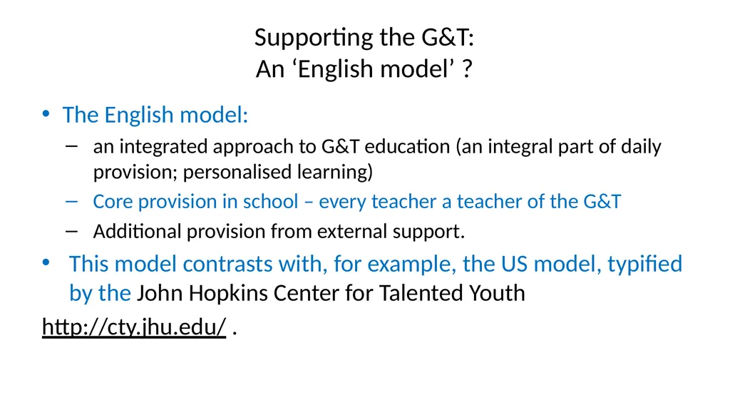 G & T: Supporting Gifted and Talented Pupils - slide 11 of 21