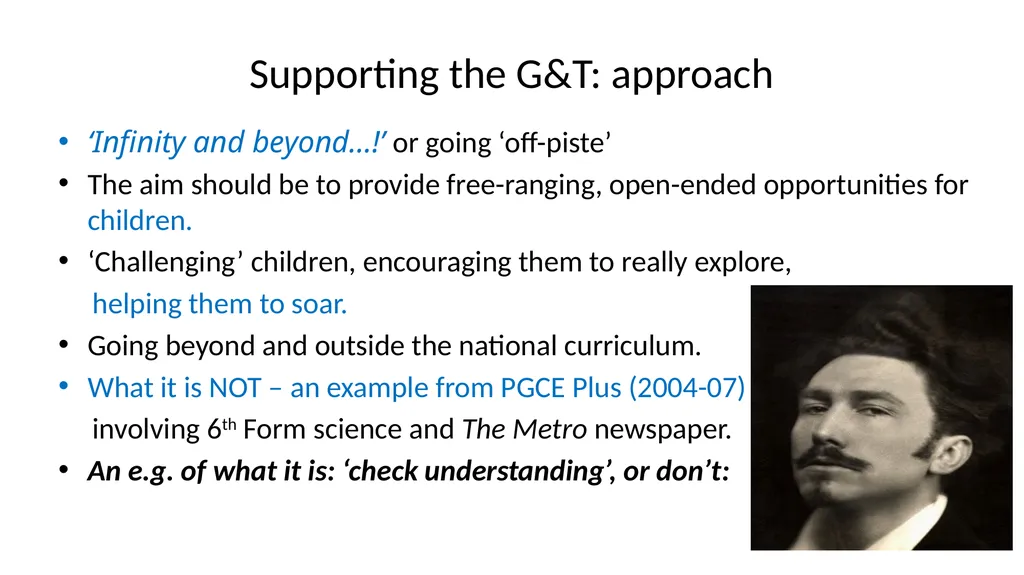 G & T: Supporting Gifted and Talented Pupils - slide 15 of 21