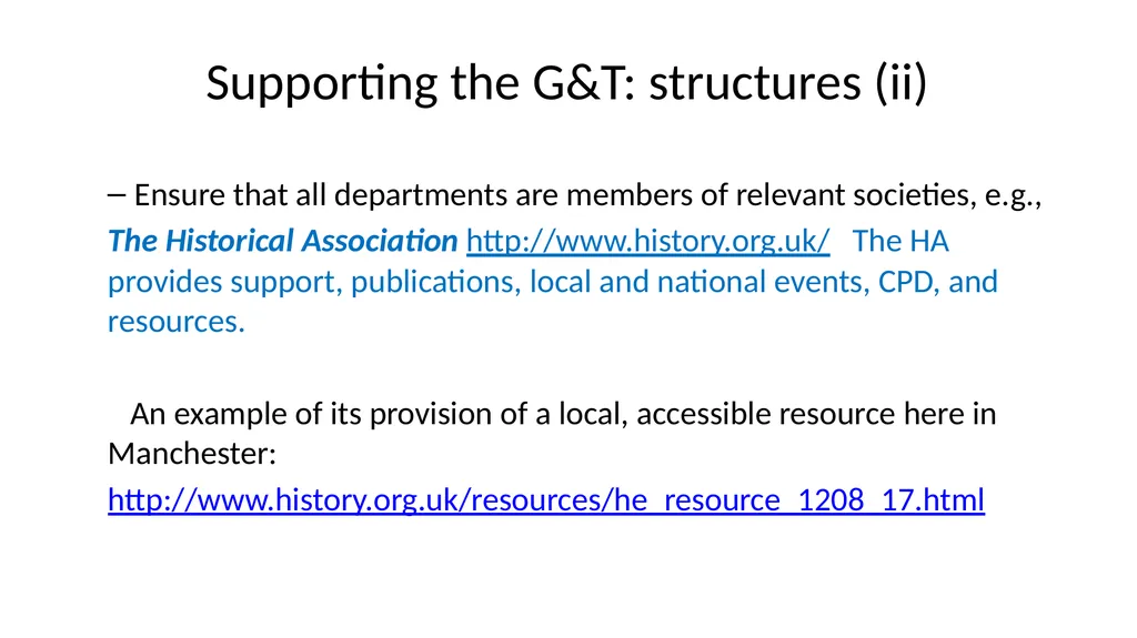 G & T: Supporting Gifted and Talented Pupils - slide 18 of 21