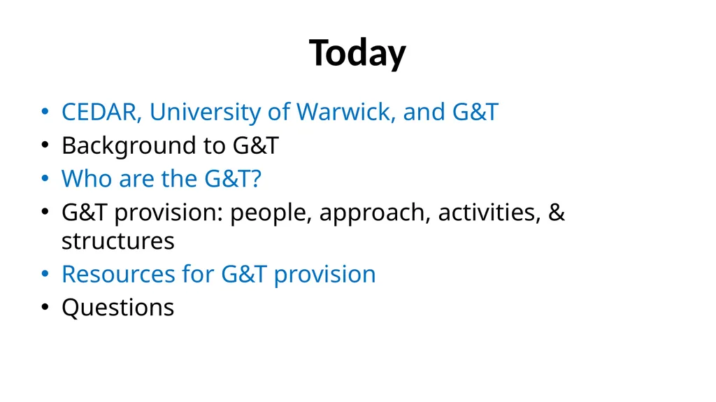 G & T: Supporting Gifted and Talented Pupils - slide 2 of 21