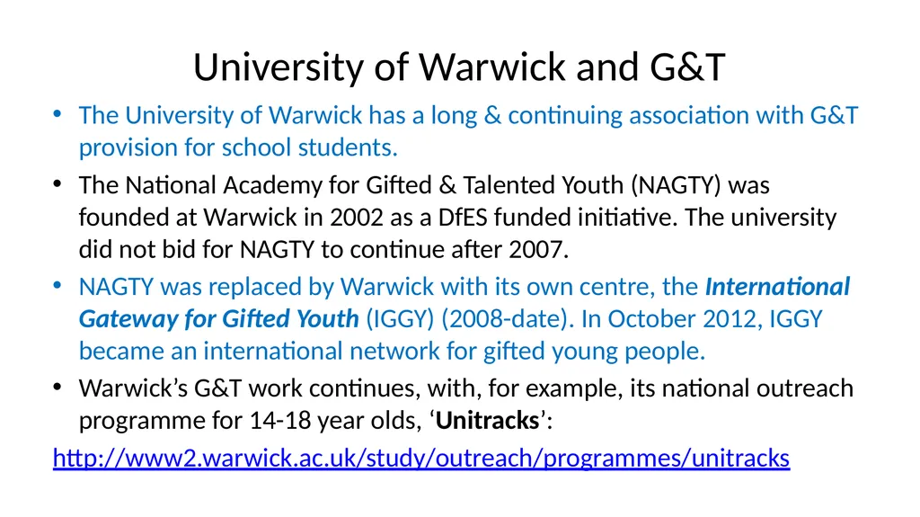 G & T: Supporting Gifted and Talented Pupils - slide 4 of 21