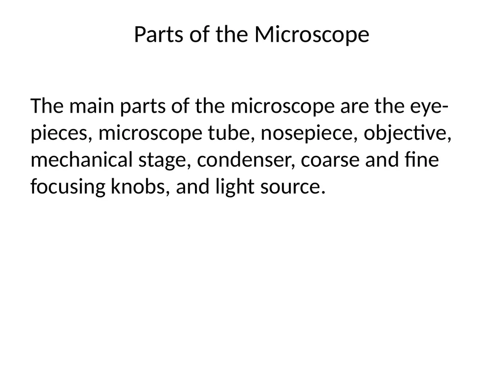THE MICROSCOPE A Practical Guide Microscopes used - slide 5 of 22