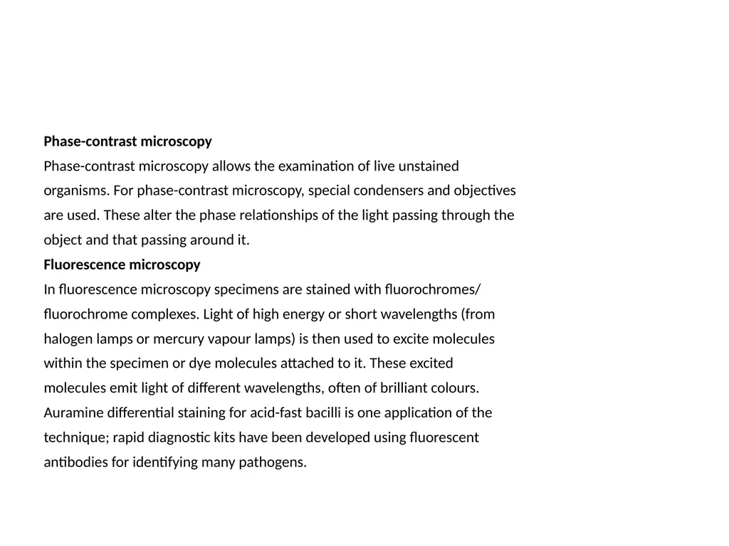 THE MICROSCOPE A Practical Guide Microscopes used - slide 4 of 22