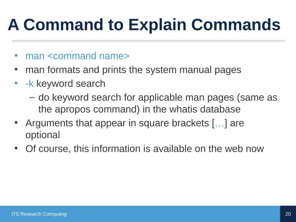 Introduction to Linux CD Poon, Mark Reed, William - slide 20 of 77