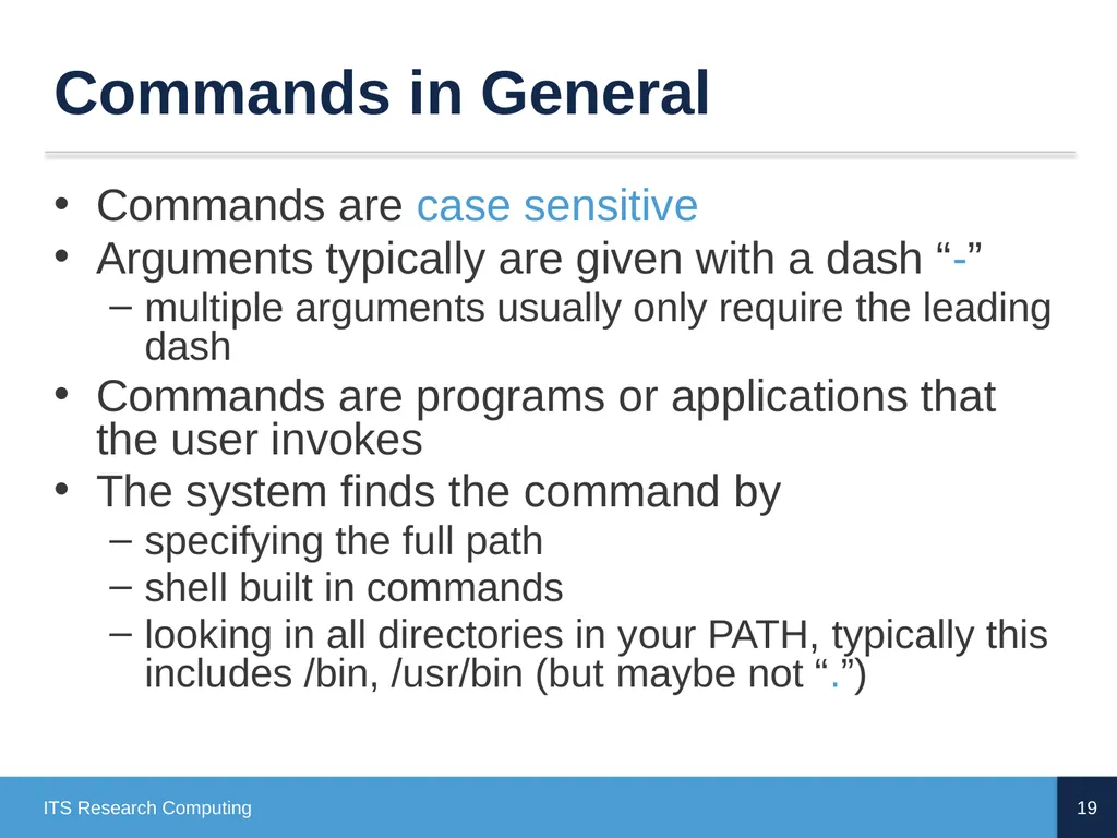 Introduction to Linux CD Poon, Mark Reed, William - slide 19 of 77