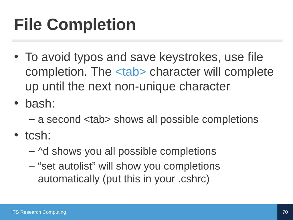 Introduction to Linux CD Poon, Mark Reed, William - slide 70 of 77