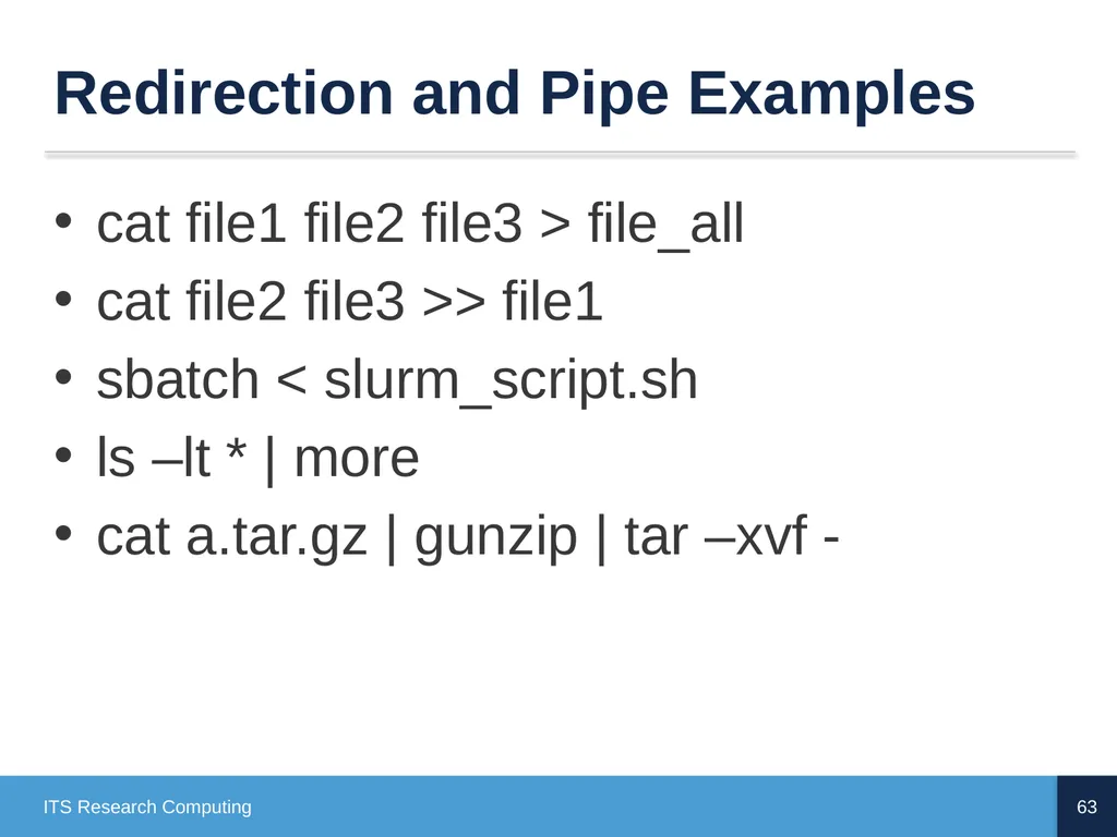 Introduction to Linux CD Poon, Mark Reed, William - slide 63 of 77