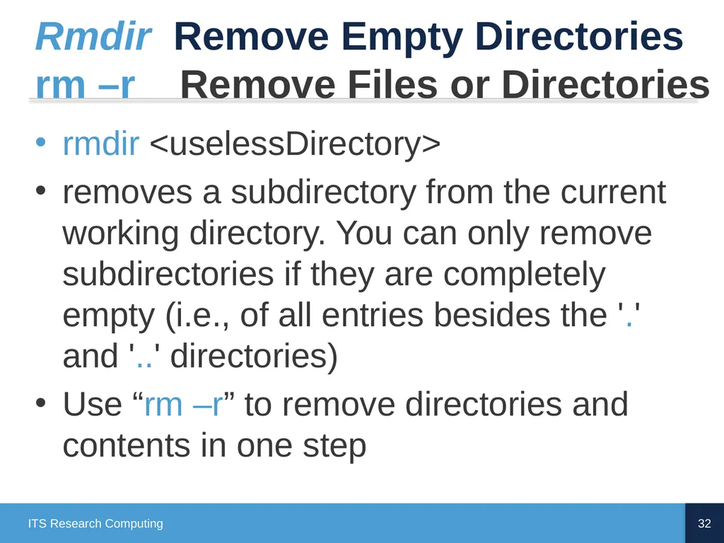 Introduction to Linux CD Poon, Mark Reed, William - slide 32 of 77
