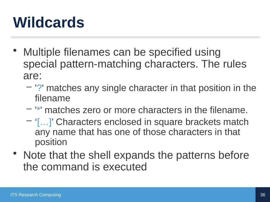 Introduction to Linux CD Poon, Mark Reed, William - slide 36 of 77