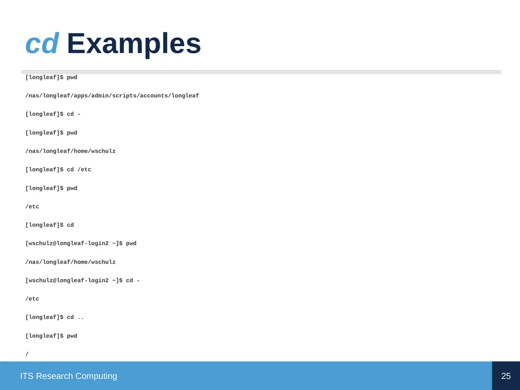 Introduction to Linux CD Poon, Mark Reed, William - slide 25 of 77