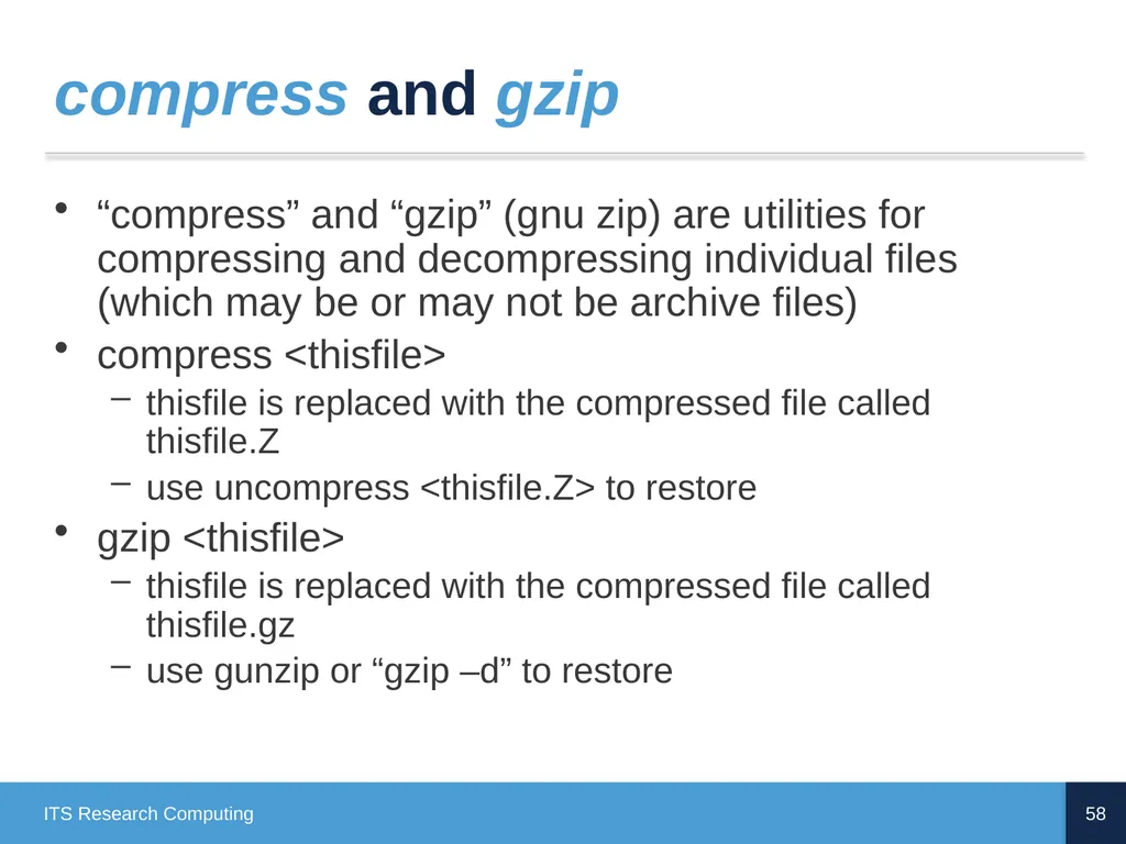 Introduction to Linux CD Poon, Mark Reed, William - slide 58 of 77