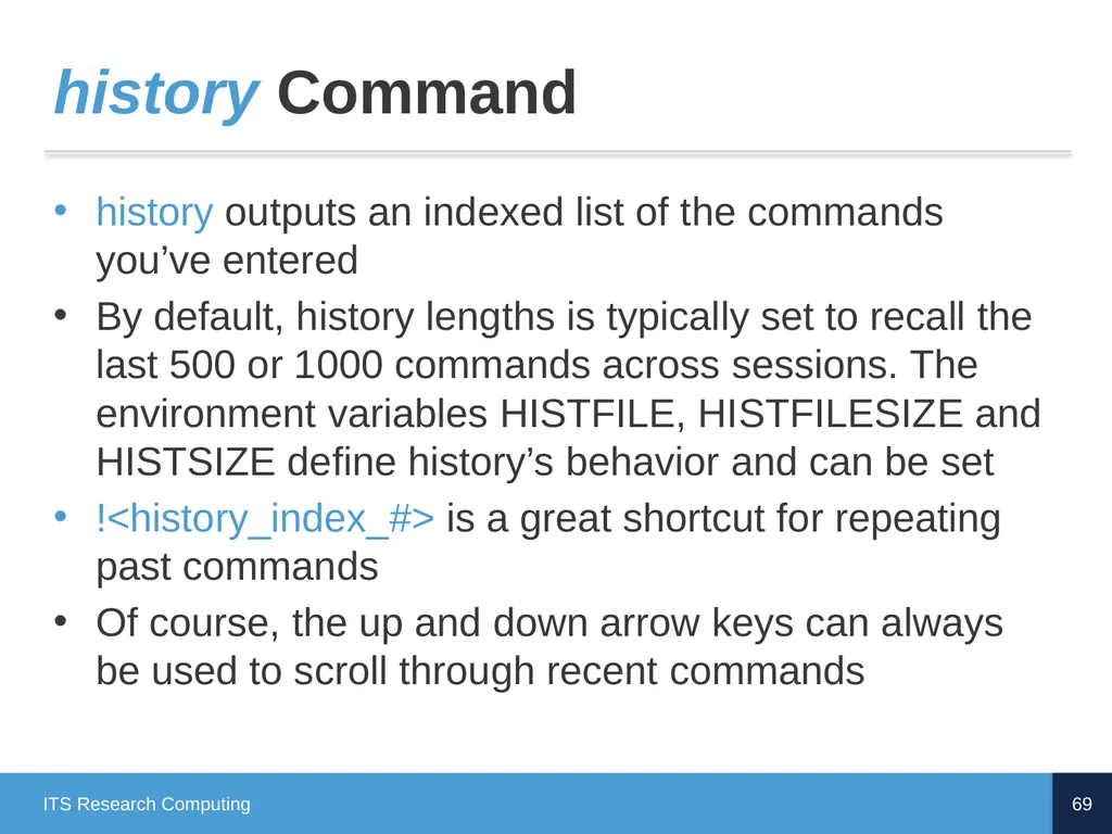 Introduction to Linux CD Poon, Mark Reed, William - slide 69 of 77