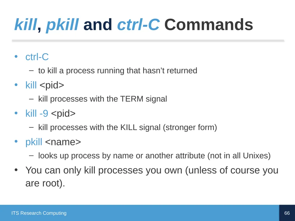 Introduction to Linux CD Poon, Mark Reed, William - slide 66 of 77