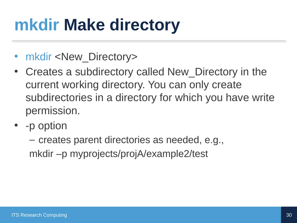 Introduction to Linux CD Poon, Mark Reed, William - slide 30 of 77