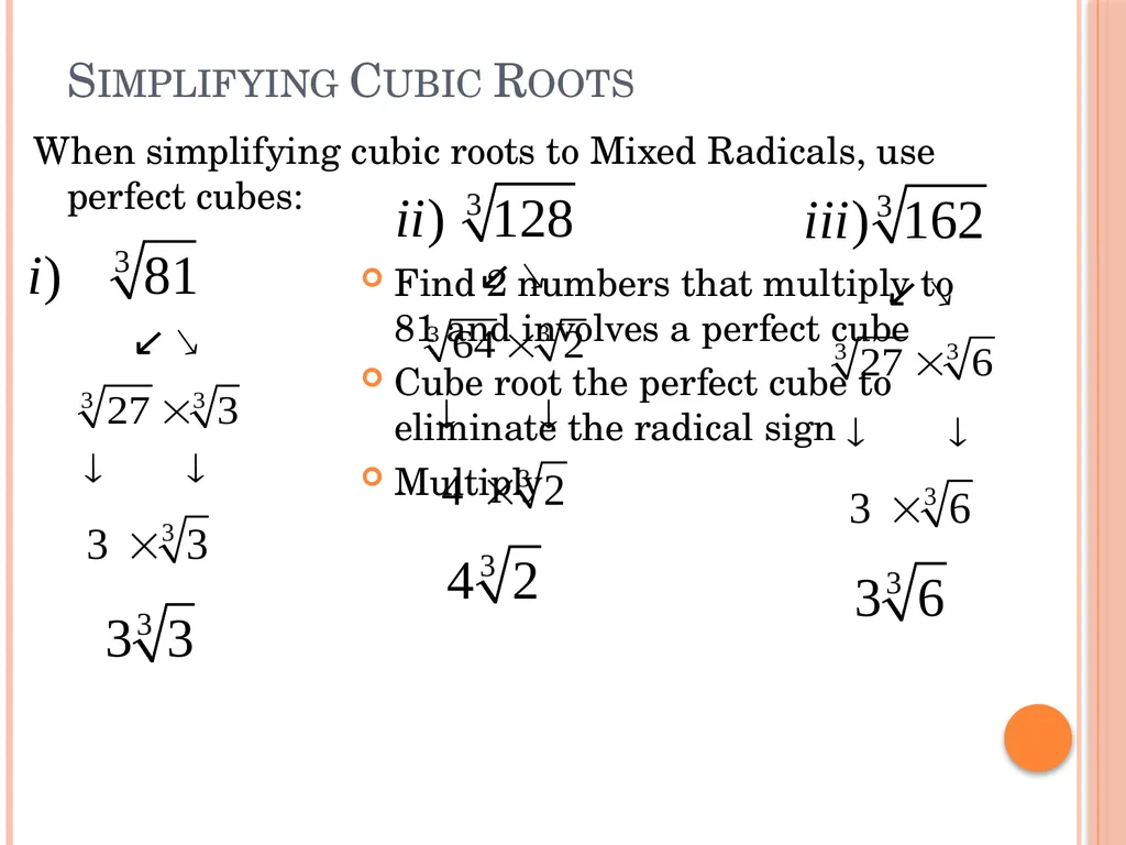 Section 1.4 square Roots and Mixed Fractions © - slide 4 of 10