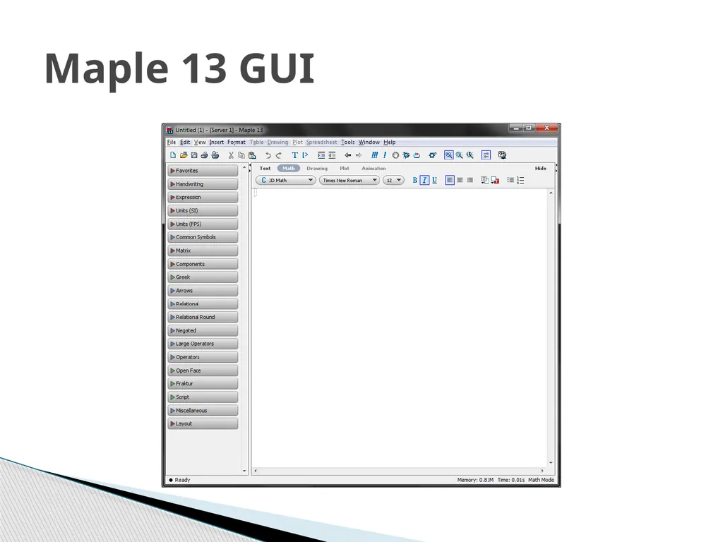 Potential of Maple as tool for improving financial - slide 7 of 12