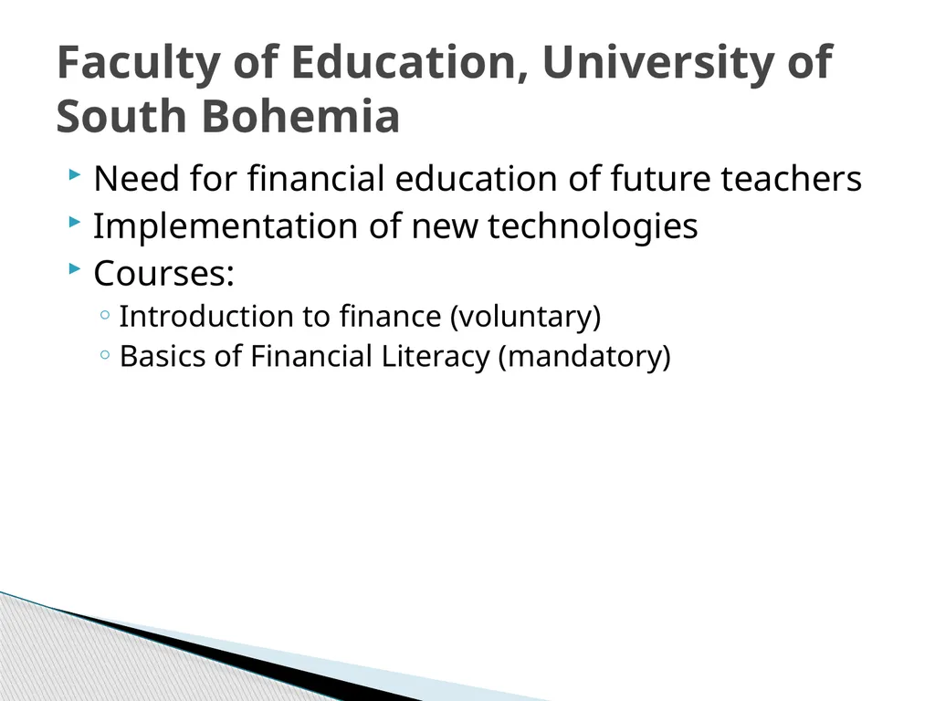 Potential of Maple as tool for improving financial - slide 5 of 12