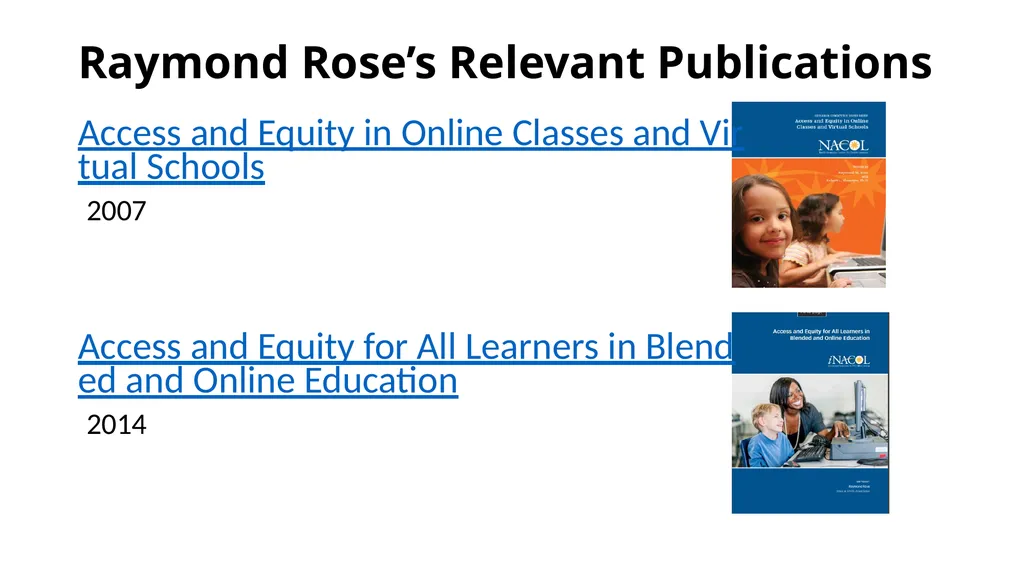 Myths and Realities of Virtual Education for - slide 5 of 26