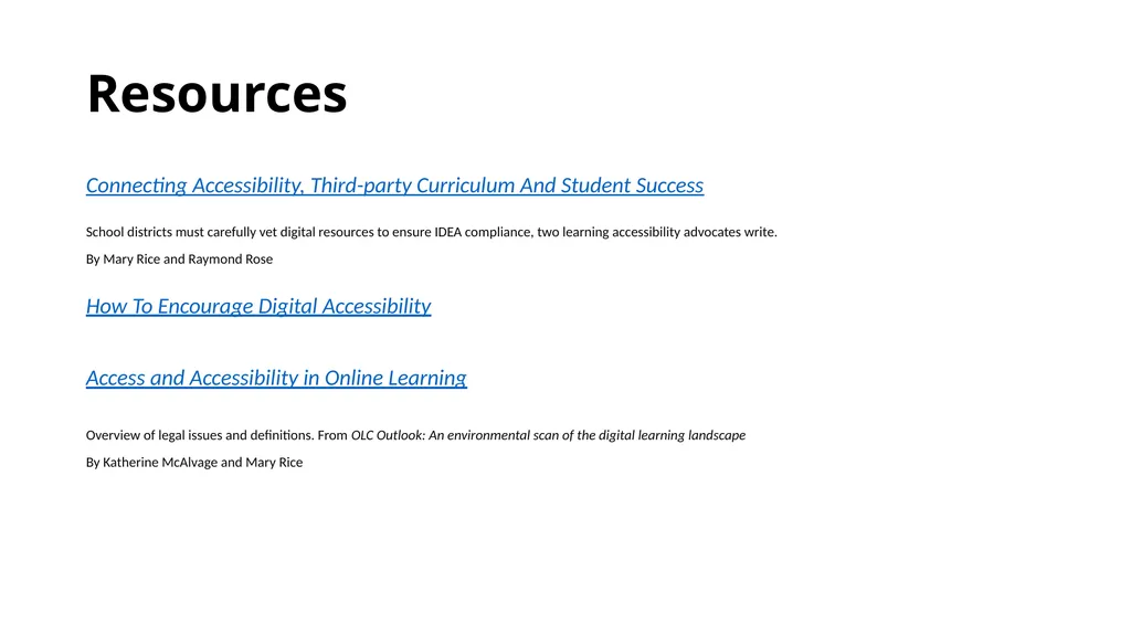 Myths and Realities of Virtual Education for - slide 25 of 26