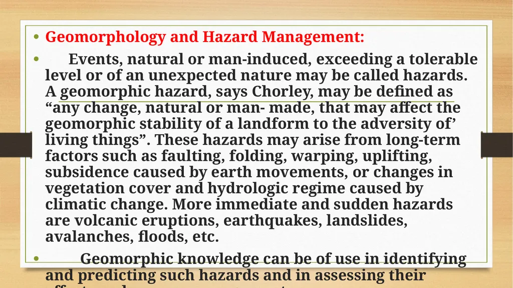 APPLIED GEOMORPHOLOGY - UNIT:V APPLIED GMORPHOLGY - slide 19 of 24