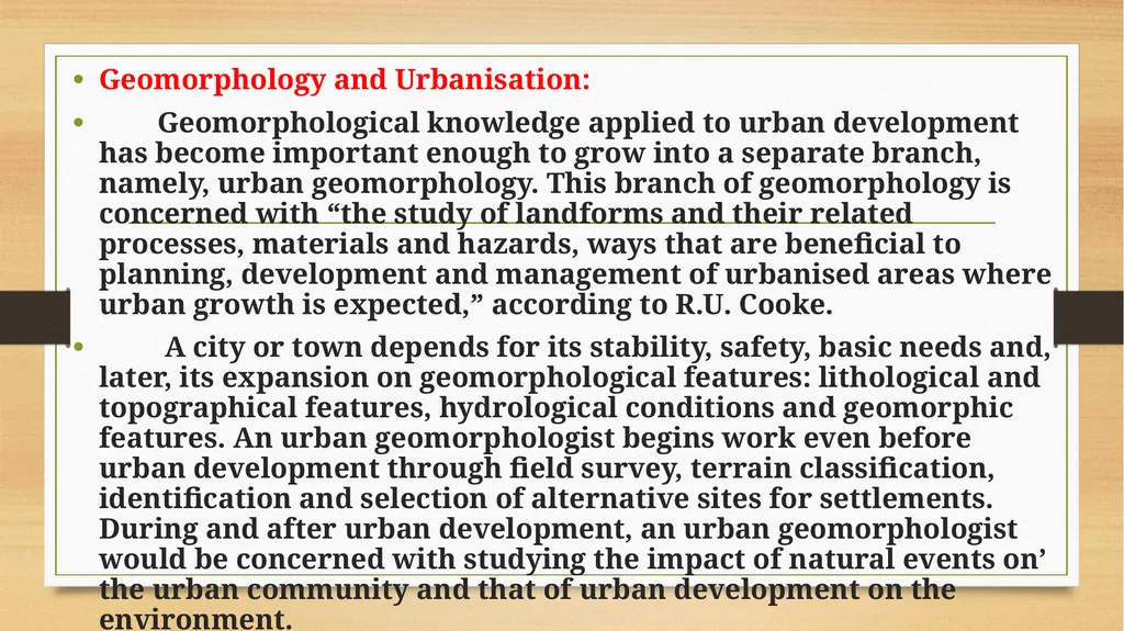 APPLIED GEOMORPHOLOGY - UNIT:V APPLIED GMORPHOLGY - slide 16 of 24