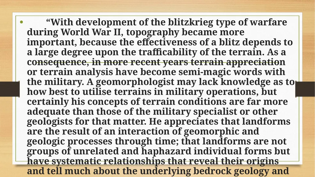 APPLIED GEOMORPHOLOGY - UNIT:V APPLIED GMORPHOLGY - slide 13 of 24