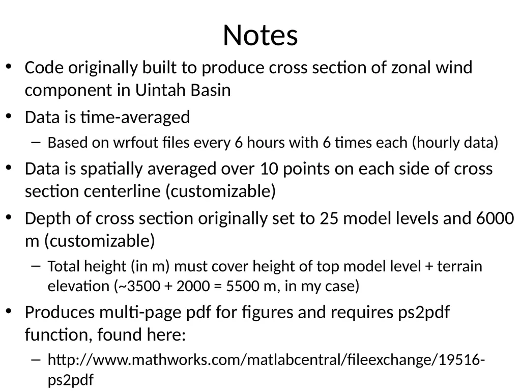 Terrain-mapped Cross Sections in MATLAB Erik - slide 4 of 11