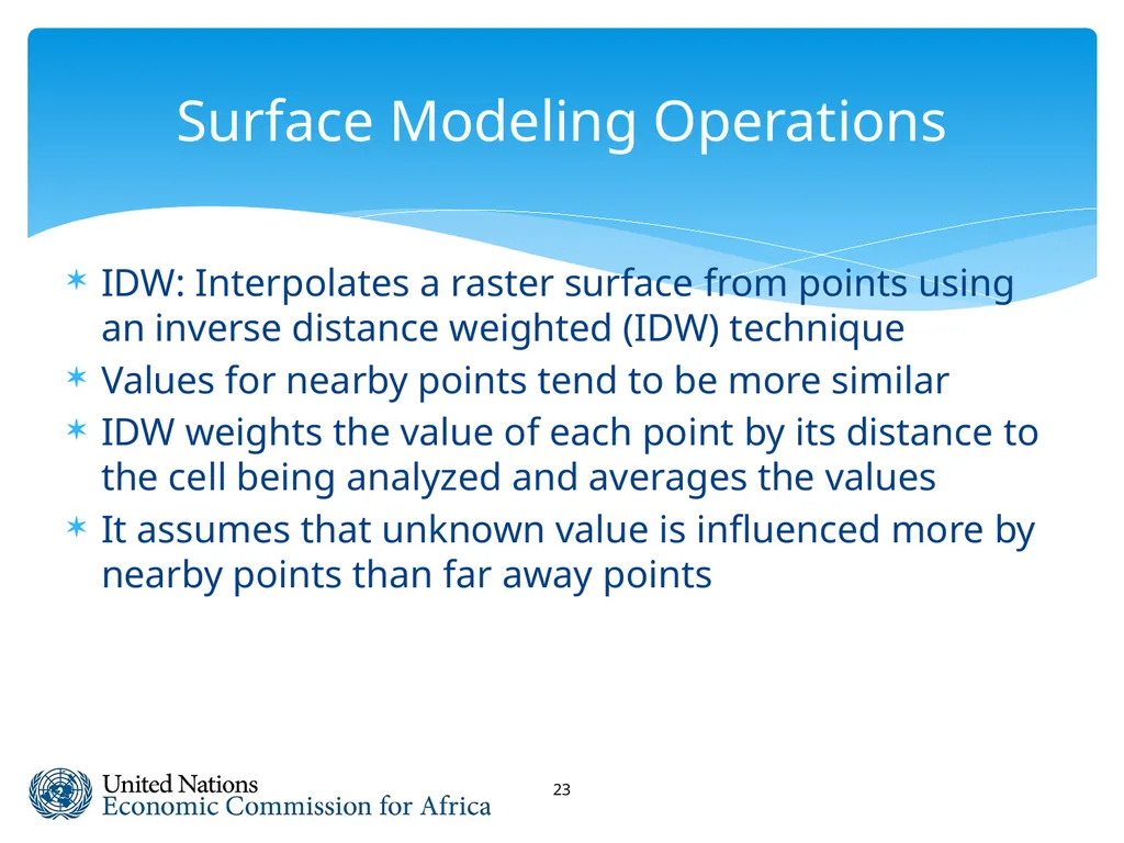 Spatial Analysis & Modeling GIS for Spatial - slide 23 of 27