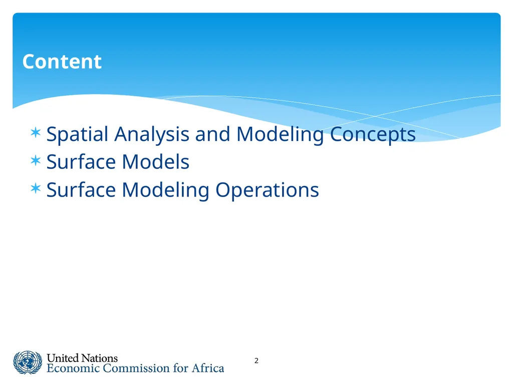 Spatial Analysis & Modeling GIS for Spatial - slide 2 of 27
