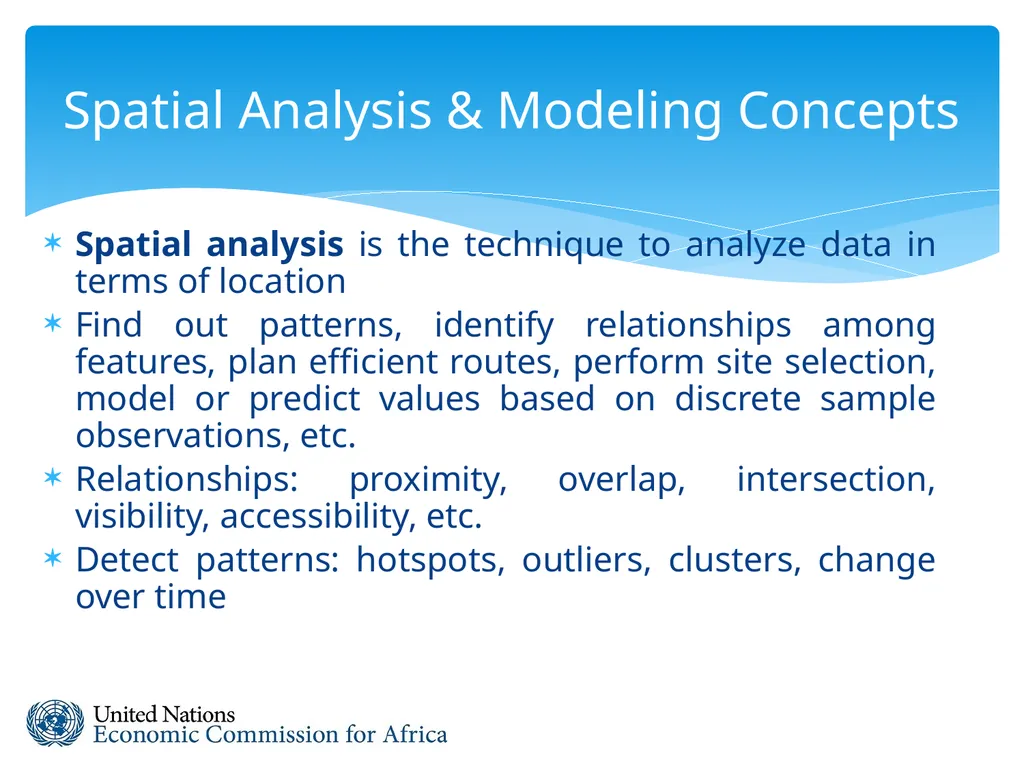 Spatial Analysis & Modeling GIS for Spatial - slide 3 of 27