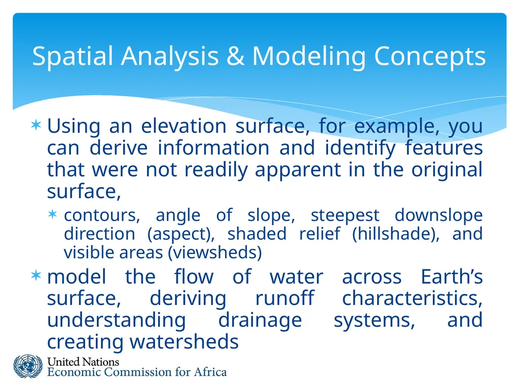 Spatial Analysis & Modeling GIS for Spatial - slide 8 of 27