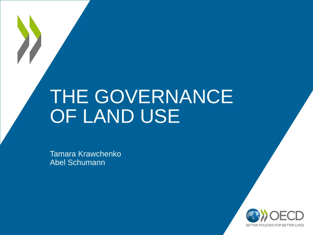 The Governance of Land use Tamara Krawchenko Abel - slide 1 of 7