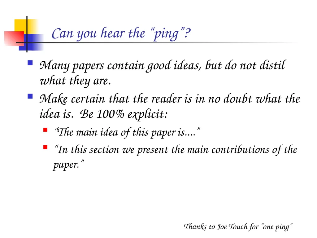 How to write a great research paper Simon Peyton - slide 14 of 55