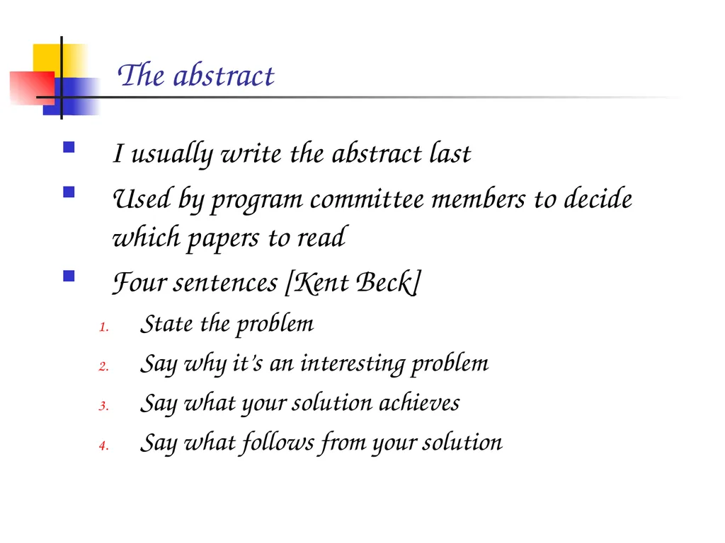 How to write a great research paper Simon Peyton - slide 17 of 55