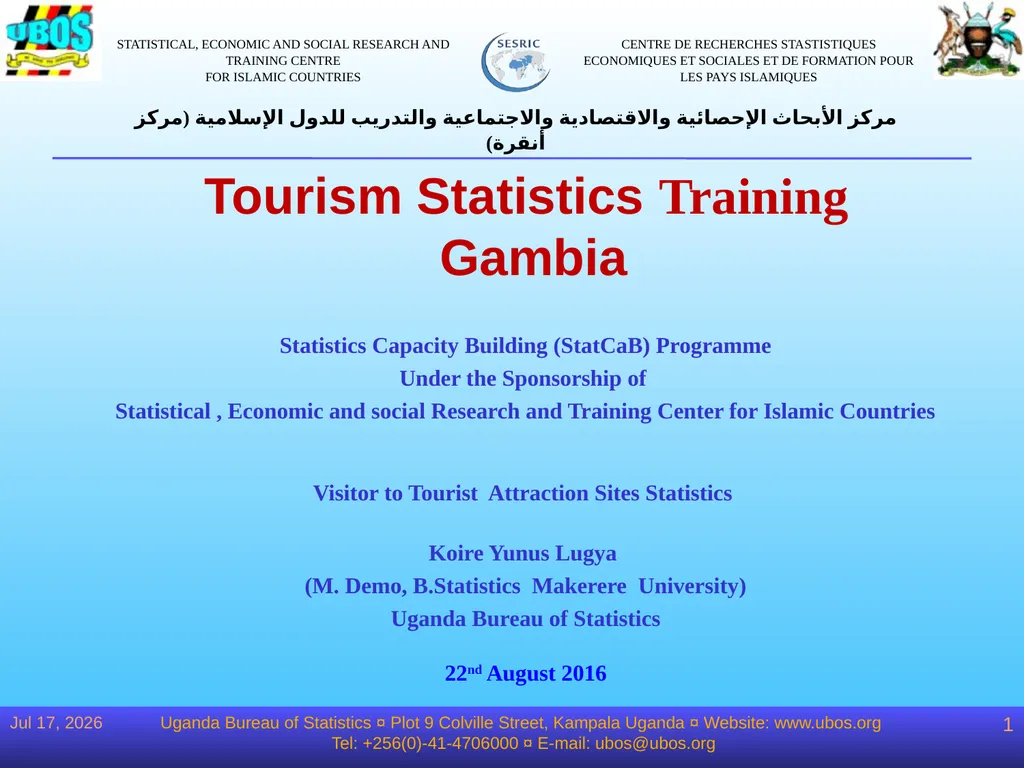 25-Aug-16 Uganda Bureau of Statistics ¤ Plot 9