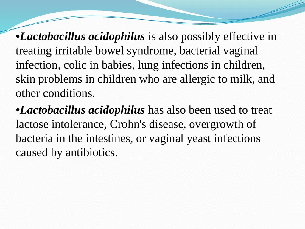 Lactobacilli Asst .Prof .Dr. Bara′ Hamid - slide 11 of 12