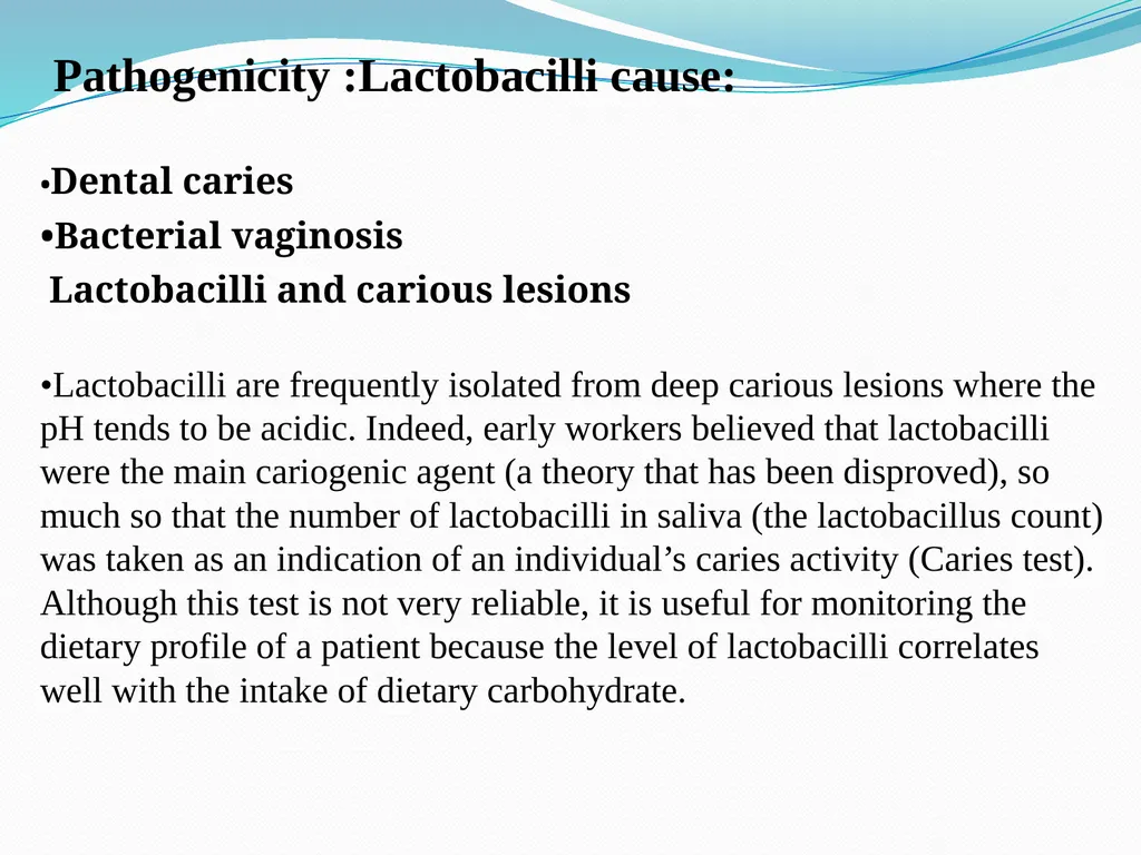 Lactobacilli Asst .Prof .Dr. Bara′ Hamid - slide 8 of 12