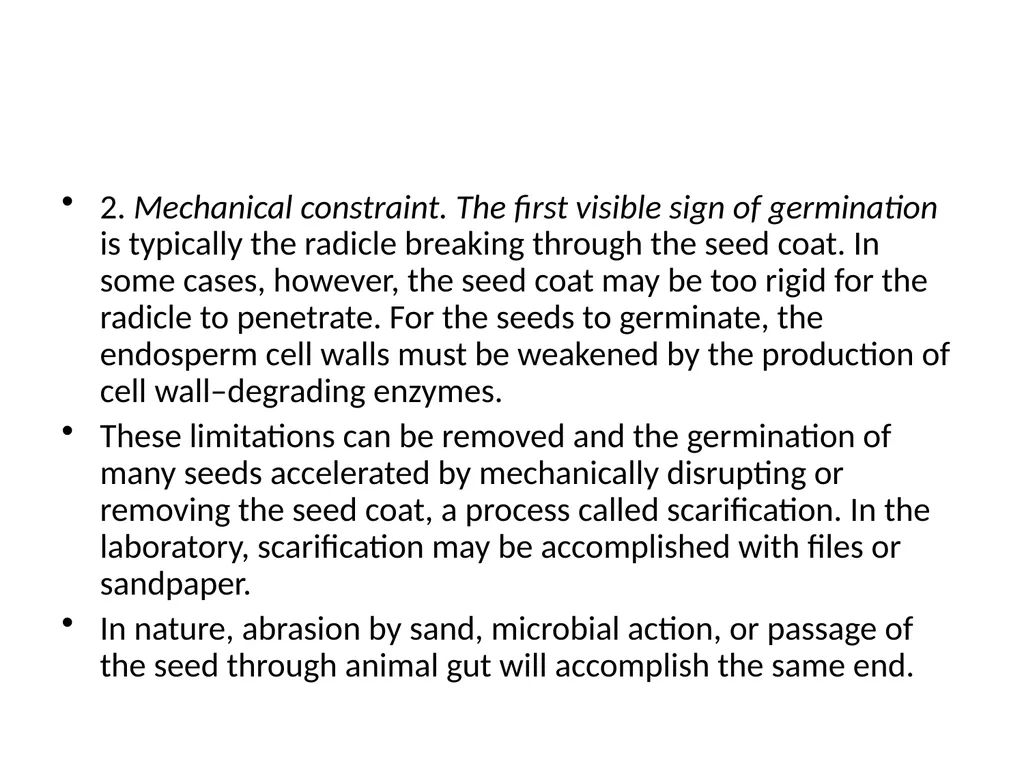 Seed Dormancy Seed is fertilized ovule which - slide 9 of 31