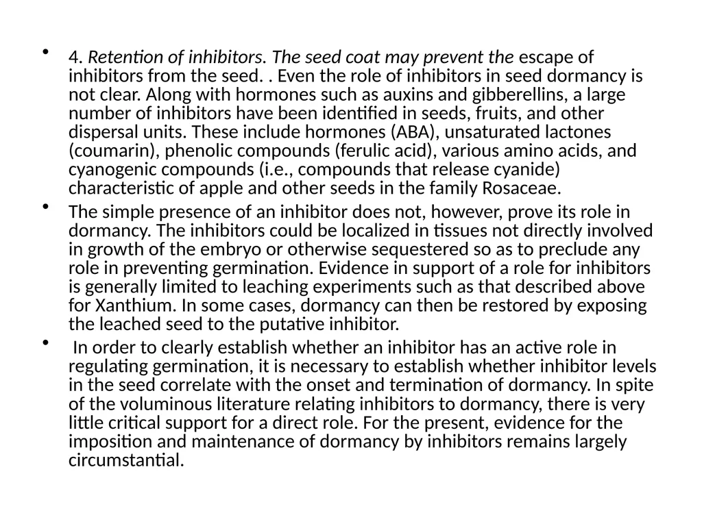 Seed Dormancy Seed is fertilized ovule which - slide 13 of 31