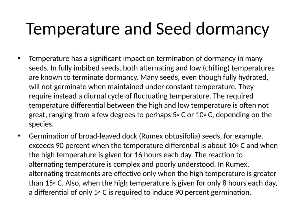 Seed Dormancy Seed is fertilized ovule which - slide 18 of 31