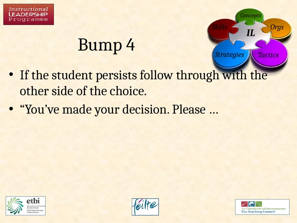 Classroom Management Bumps Responding to - slide 10 of 17