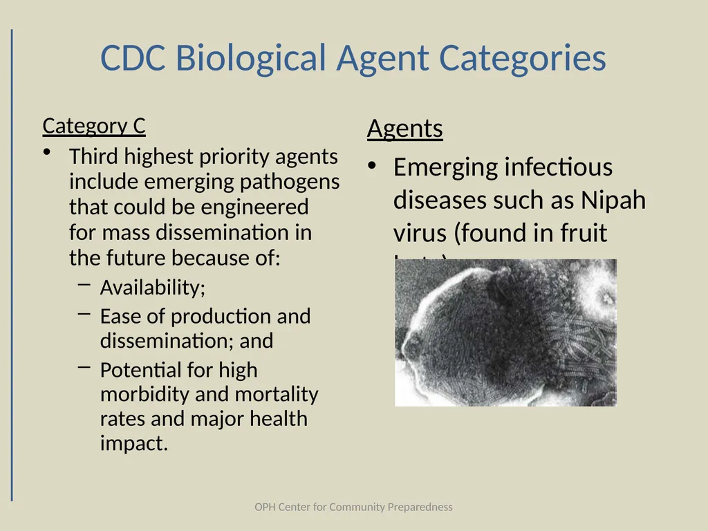 Category |A| Biological Agents Louisiana Office of - slide 10 of 68