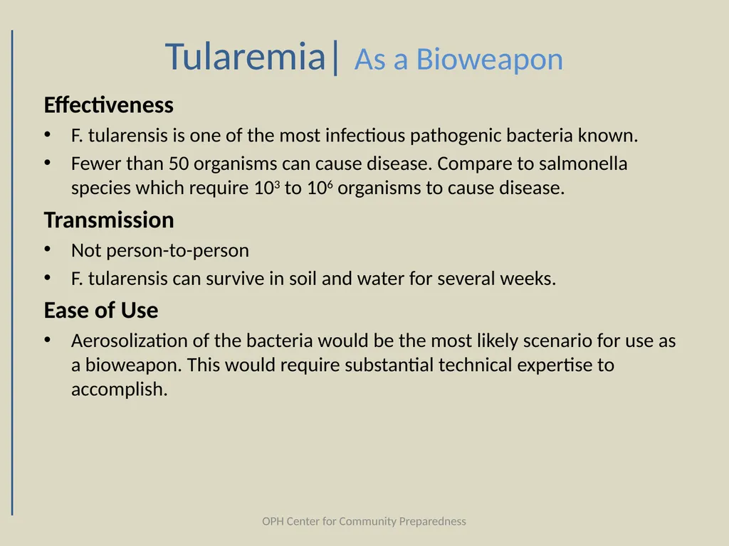 Category |A| Biological Agents Louisiana Office of - slide 52 of 68