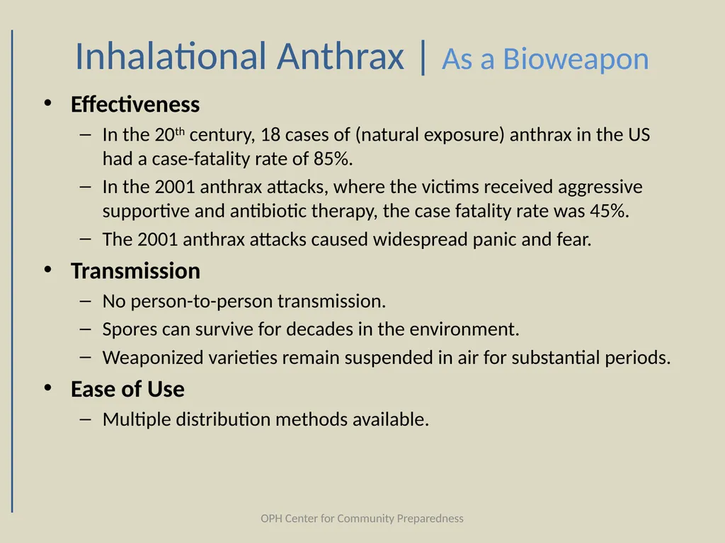 Category |A| Biological Agents Louisiana Office of - slide 18 of 68