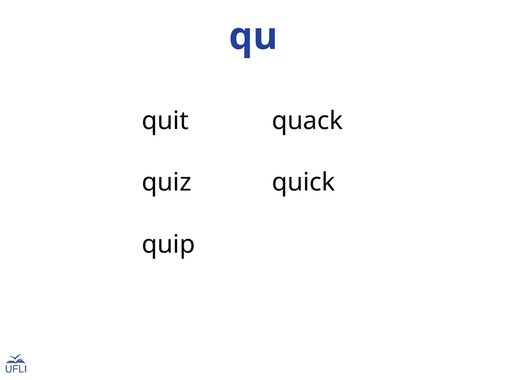 Consonant Digraphs, ck, and qu with Short Vowels - slide 14 of 22