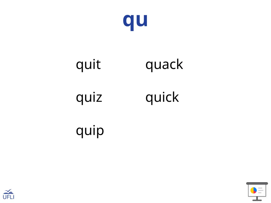 Consonant Digraphs, ck, and qu with Short Vowels - slide 15 of 22