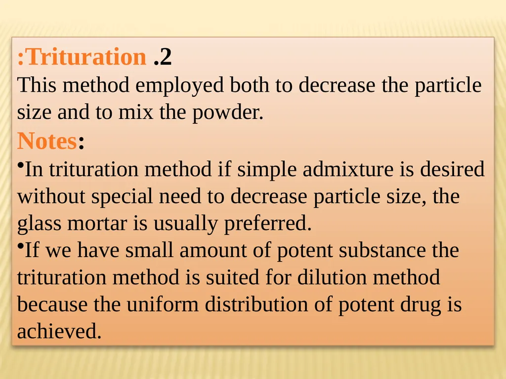 A powder can be defined as subdivided solids (drug - slide 6 of 25