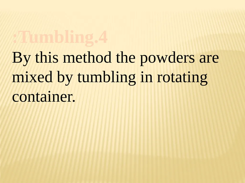 A powder can be defined as subdivided solids (drug - slide 8 of 25