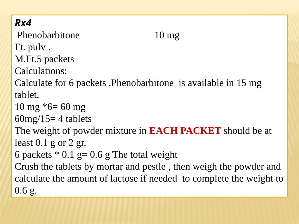 A powder can be defined as subdivided solids (drug - slide 22 of 25