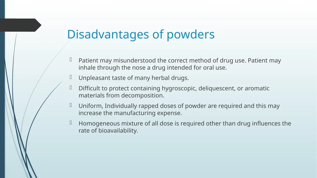 Powders Submitted by: kinza batool Submitted to: - slide 6 of 11